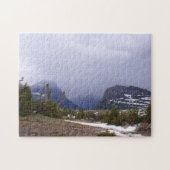Blaue Sturmwolken über dem Glacier National Park F Puzzle (Horizontal)