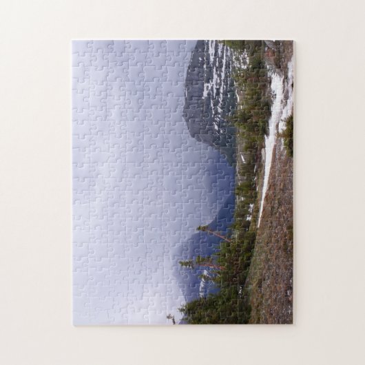 Blaue Sturmwolken über dem Glacier National Park F Puzzle (Vertikal)
