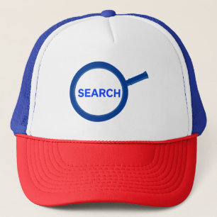 Blaue Suchlupe Truckerkappe