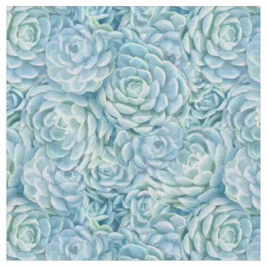 Blaue Sukkulente Stoff (Nahaufnahme)