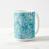 Blaue Sukkuline Kaffeetasse (VorderseiteRechts)