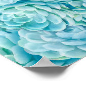 Blaue Sukkuline Poster (Ecke)