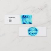 Blaue Sun-Visitenkarte 2 Mini Visitenkarte (Vorne/Hinten)