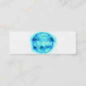Blaue Sun-Visitenkarte 2 Mini Visitenkarte (Rückseite)