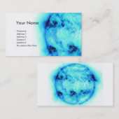 Blaue Sun-Visitenkarte 2 Visitenkarte (Vorne/Hinten)