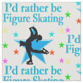 BLAUE SUPER STAR FIGURE SKATER STOFF (Nahaufnahme)