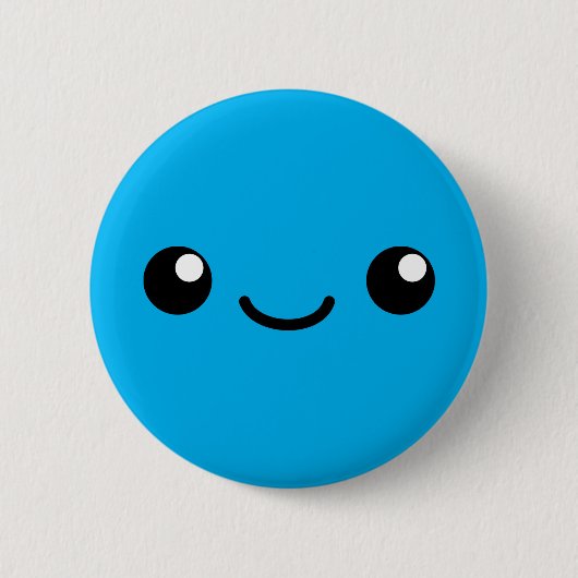 Blaue Süsse Button (Vorderseite)