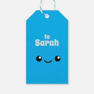 Blaue Süsse Geschenkanhänger