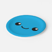 Blaue Süsse Pappteller (Schrägansicht)