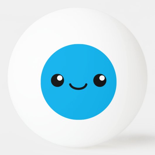 Blaue Süsse Tischtennisball (Vorderseite)