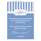 Blaue Süßigkeitsstreifen (Vorne)