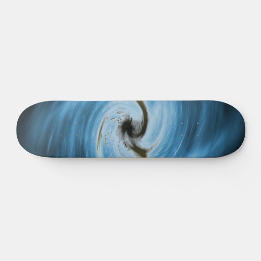 Blaue Swirl-Skateboard Skateboard (Horizontal)
