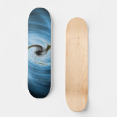 Blaue Swirl-Skateboard Skateboard (Vorderseite)