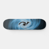 Blaue Swirl-Skateboard Skateboard (Horizontal)