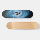 Blaue Swirl-Skateboard Skateboard (Horizontal)