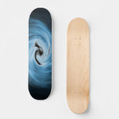 Blaue Swirl-Skateboard Skateboard (Vorderseite)