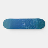 Blaue Swirl-Skateboard Skateboard (Horizontal)