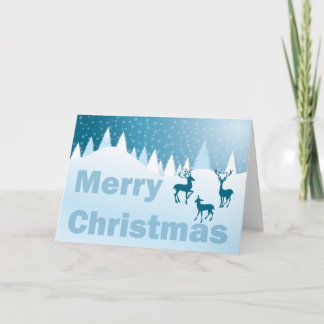 Blaue Szene - frohe Weihnachten