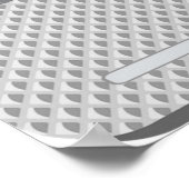 Blaue Tabletten in einem Packungsbeilage Poster (Ecke)