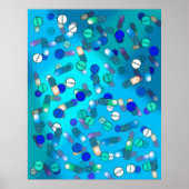 Blaue Tabletten Poster (Vorne)
