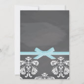 Blaue Tafel-Leuchtkäfer-Weckglas-Babyparty Einladung (Rückseite)