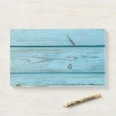 blaue Tafeln Post-it Klebezettel (Auf Schreibtisch)