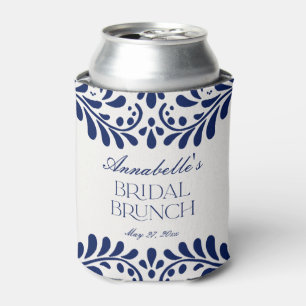 Blaue Talavera-Fliesen Spanische Fiesta-Bridal-Bru Dosenkühler