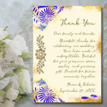 Blaue Talavera Gold Barock Hochzeit