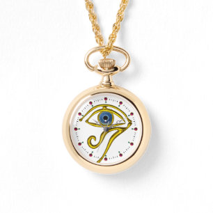 BLAUE TALISMAN / AUGE DES HORUS, weiß Armbanduhr