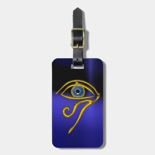 BLAUE TALISMAN / GOLD HORUS AUGE GEPÄCKANHÄNGER