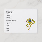 BLAUE TALISMAN / GOLD HORUS AUGE Göttlichkeit Weiß Visitenkarte (Vorderseite)