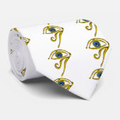 BLAUE TALISMAN / GOLD HORUS AUGE KRAWATTE (Gerollt)