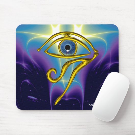 BLAUE TALISMAN / GOLD HORUS AUGE MOUSEPAD (Mit Mouse)