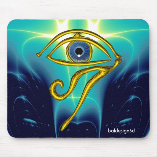 BLAUE TALISMAN / GOLD HORUS AUGE MOUSEPAD (Vorne)