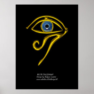 BLAUE TALISMAN / GOLD HORUS AUGE POSTER