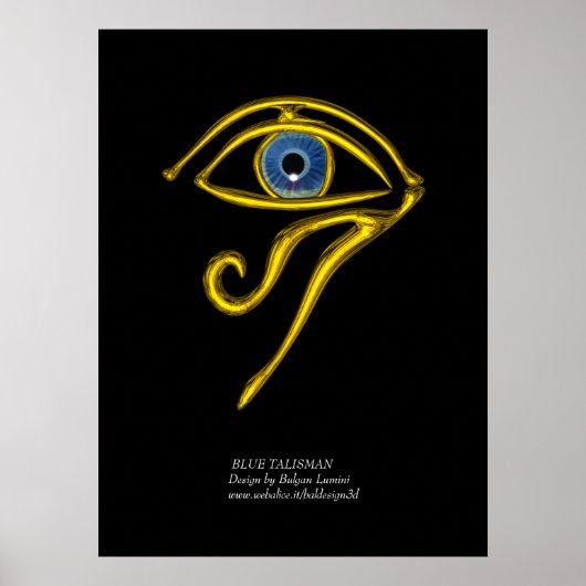 BLAUE TALISMAN / GOLD HORUS AUGE POSTER (Vorne)