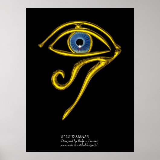 BLAUE TALISMAN / GOLD HORUS AUGE POSTER (Vorne)