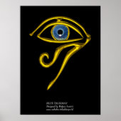 BLAUE TALISMAN / GOLD HORUS AUGE POSTER (Vorne)