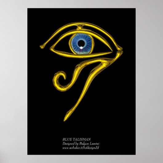BLAUE TALISMAN / GOLD HORUS AUGE POSTER (Vorne)