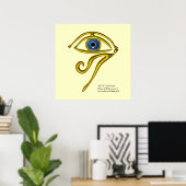 BLAUE TALISMAN / GOLD HORUS AUGE POSTER (Heimbüro)