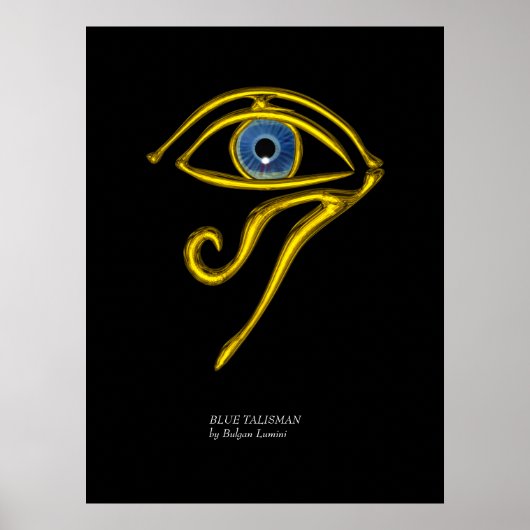 BLAUE TALISMAN / GOLD HORUS AUGE POSTER (Vorne)