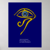 BLAUE TALISMAN / GOLD HORUS AUGE POSTER (Vorne)