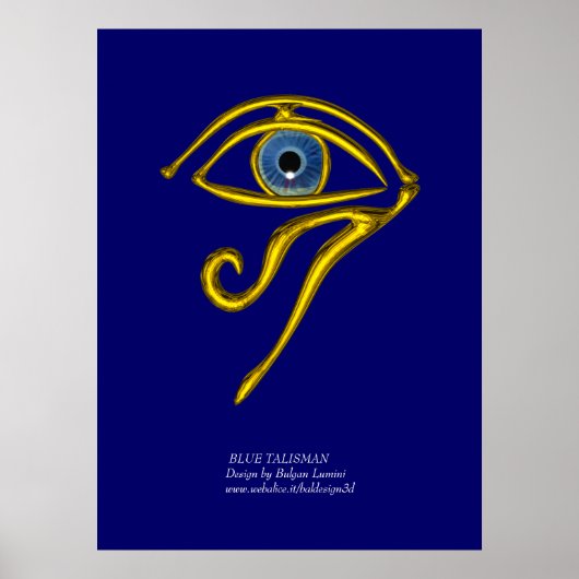 BLAUE TALISMAN / GOLD HORUS AUGE POSTER (Vorne)