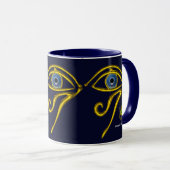 BLAUE TALISMAN / GOLD HORUS AUGE TASSE (VorderseiteRechts)