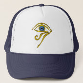 BLAUE TALISMAN / GOLD HORUS AUGE TRUCKERKAPPE (Vorderseite)