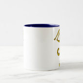 BLAUE TALISMAN / GOLD HORUS AUGE ZWEIFARBIGE TASSE (Mittel)