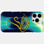 BLAUE TALISMAN GOLD HORUS AUGEN Aquamarin, Türkis  Case-Mate iPhone Hülle (Rückseite (Horizontal))