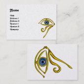 BLAUE TALISMAN HORUS EYE Göttlichkeit, Perlpapier Visitenkarte (Vorne/Hinten)