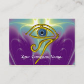 BLAUE TALISMAN, lila violett weiß Visitenkarte (Rückseite)