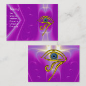BLAUE TALISMAN, lila violett, weiß Visitenkarte (Vorne/Hinten)